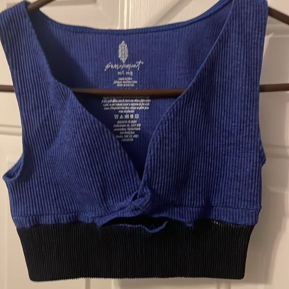 Free People Movememt/Sport bra/Blue&black/L/worn 1x - Picture 3 of 4
